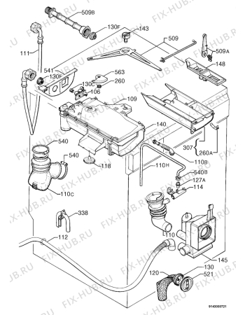 Взрыв-схема стиральной машины Privileg 437178_8306 - Схема узла Hydraulic System 272